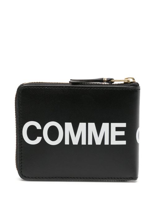 Portafoglio in pelle con logo COMME DES GARÇONS WALLET | SA7100HL1BLACK